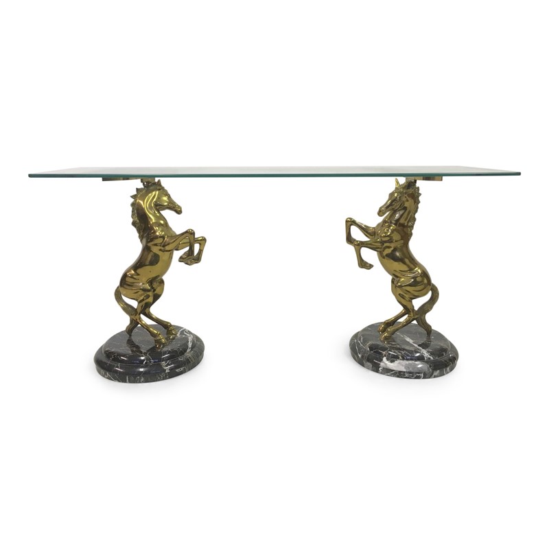 1970s Italian brass horse and marble console table-august-interiors-1970s Italian brass horse and marble console table maison jansen-main-636752114967312009.JPG